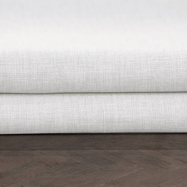 Exclusive Fabrics Italian Faux Linen Curtain (1 Panel)