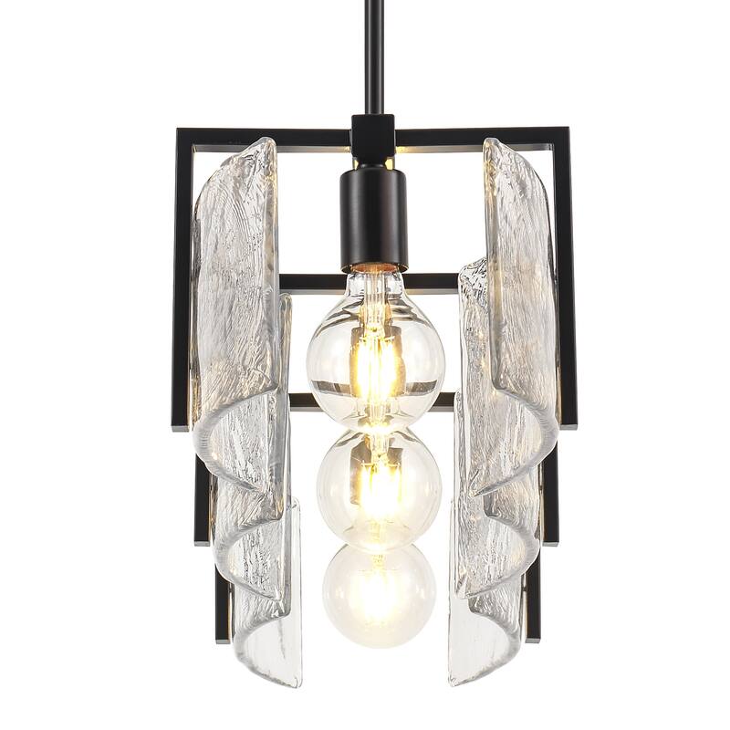 Golden Lighting 3164-LP HWG Aenon 3 Light 41" Wide Linear Pendant