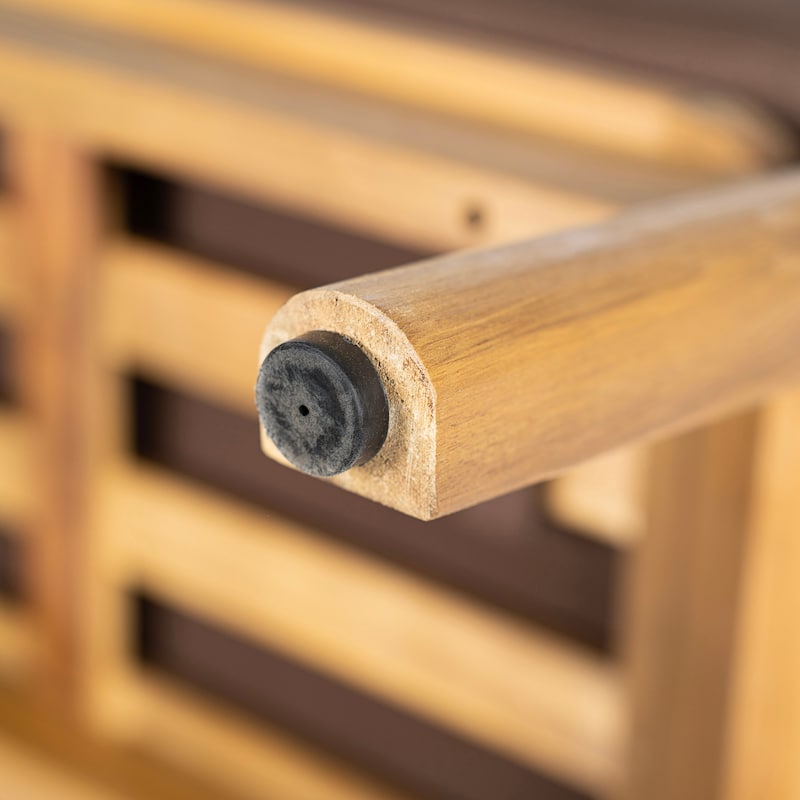 Christopher Knight Home - Outdoor Acacia Wood Club Chair with Rope Back and Water-Repellent Cushions