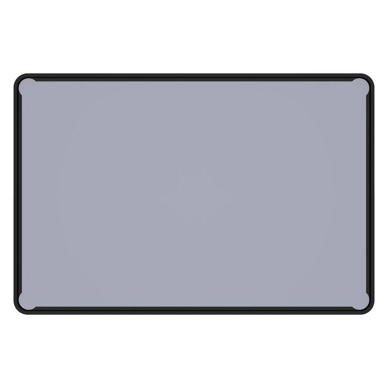 24 Inch Black Metal Framed Rectangular Tempered Bathroom Mirror for Wall - 35.63