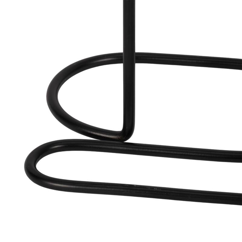 Modern Metal Taper Holder Open-Frame Design and Dual Candle Support