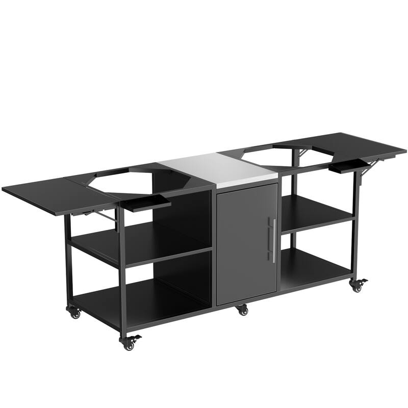 Big Green Egg Grill Cart for 2 Grills