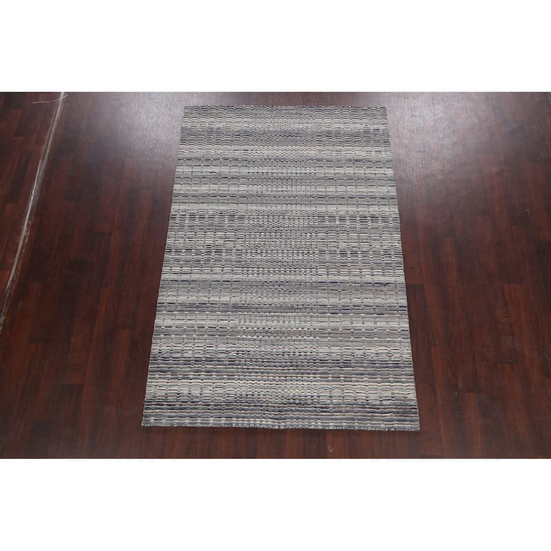 Stunning Geometric Modern Moroccan Oriental Area Rug Wool Hand-knotted - 5'0" x 7'6"
