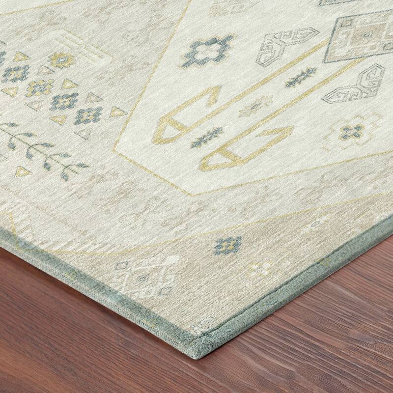 Machine Washable Indoor/ Outdoor Global Hiawatha Chantille Rug