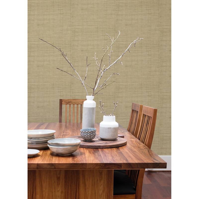 A-Street Prints Cheng Wheat Woven Grasscloth Wallpaper
