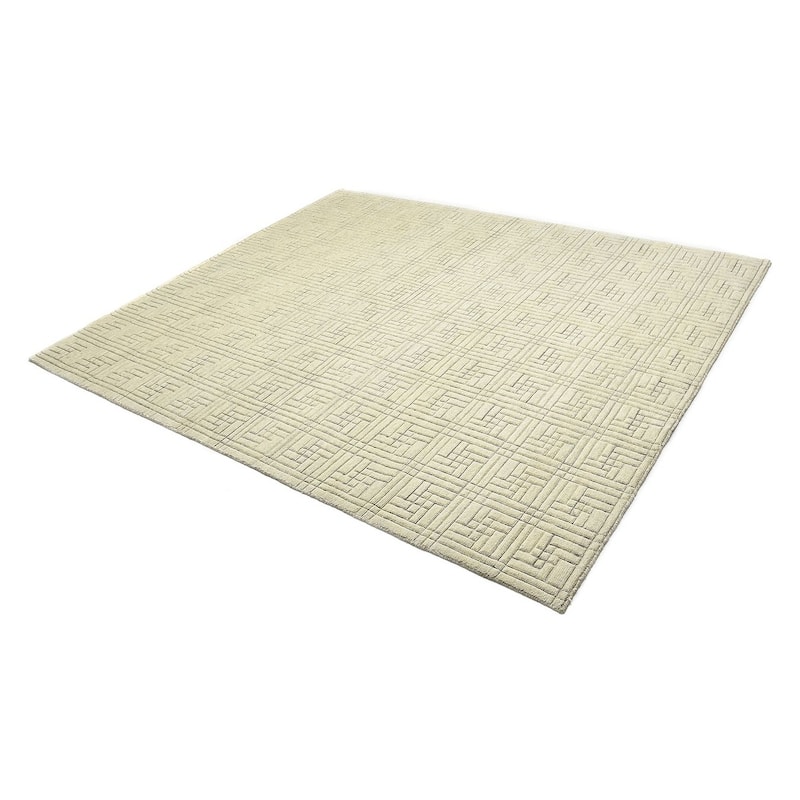 Overton Handmade Modern Contemporary Geometric Area Rug - 8' x 10'