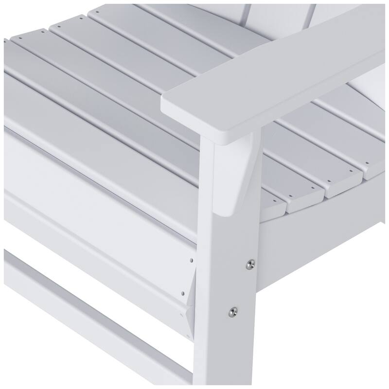 Polytrends Laguna Casual Upright Adirondack Chair (Set of 2)