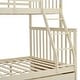 preview thumbnail 8 of 12, Cream Twin over Full Wood Bunk Bed with Storage Drawers, Ladder and Safety Guard Rails