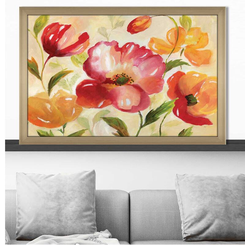 "Jardin Rouge" by Nan Print on Acrylic.