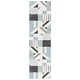 preview thumbnail 51 of 84, SAFAVIEH Hollywood Tatianna Mid-Century Modern Abstract Rug 2'3" x 8' Runner - Ivory/Aqua - Runner