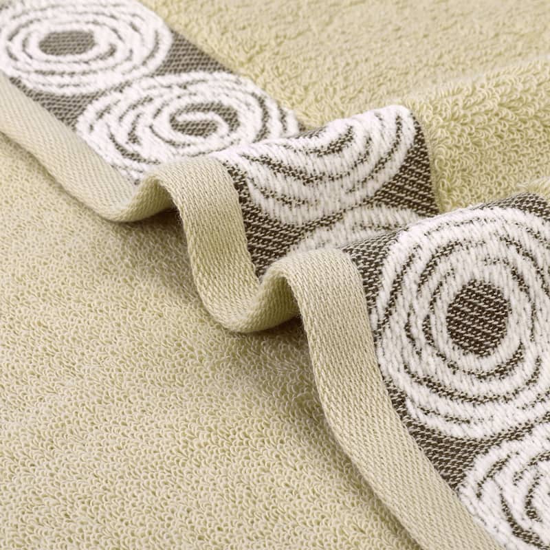 Striped Hand Towels, Cotton Soft Absorbent Bathroom Towel Multipurpose Use for Hand Drying and Face Washing