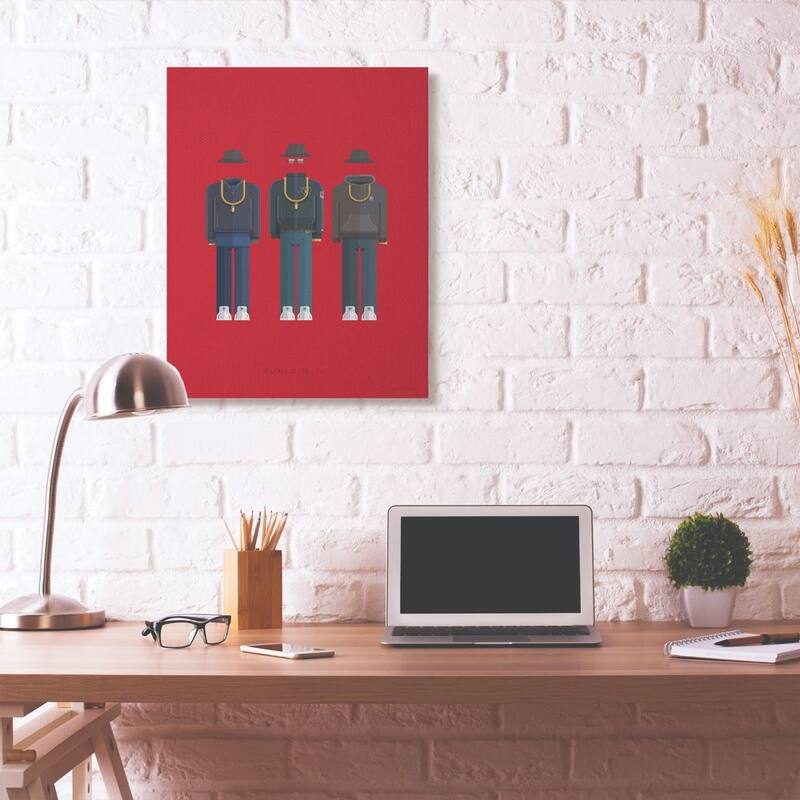 Stupell Run DMC Famous People Characters Fashion Design Canvas Wall Art, Proudly Made in USA