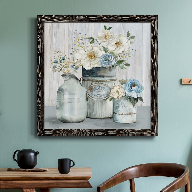 French Garden Flowers II-Premium Framed Canvas - Ready to Hang