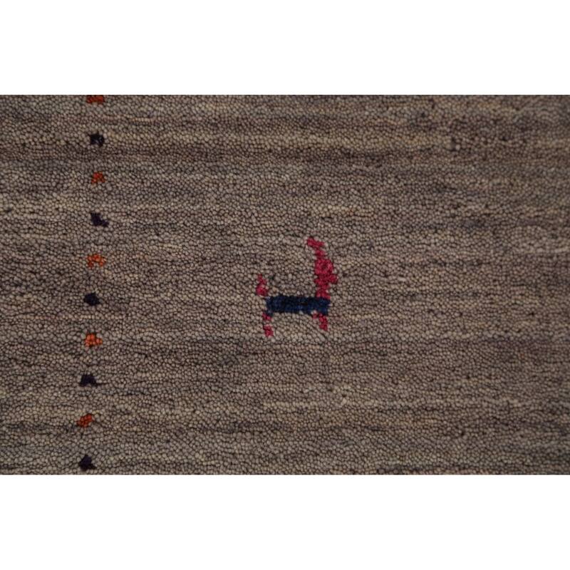 Tribal Gabbeh Area Rug Handmade Oriental Wool Carpet - 5'3" x 7'6"