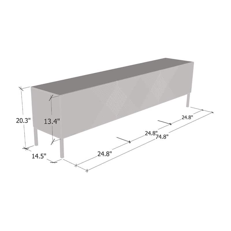 Exito 01 75" TV Stand