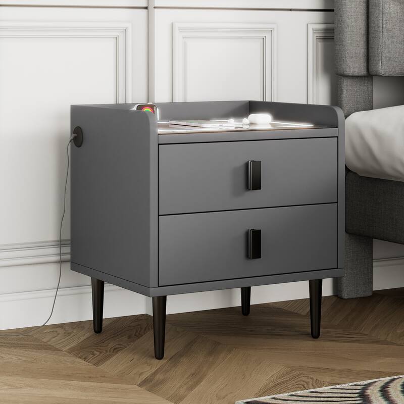 Nightstand with Wireless Charging Station Bed Bath & Beyond 37397298