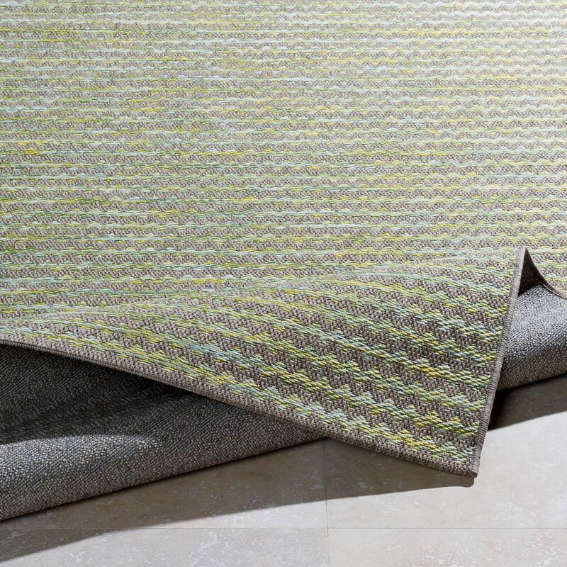 Vickie Subtle Stripes Outdoor Area Rug