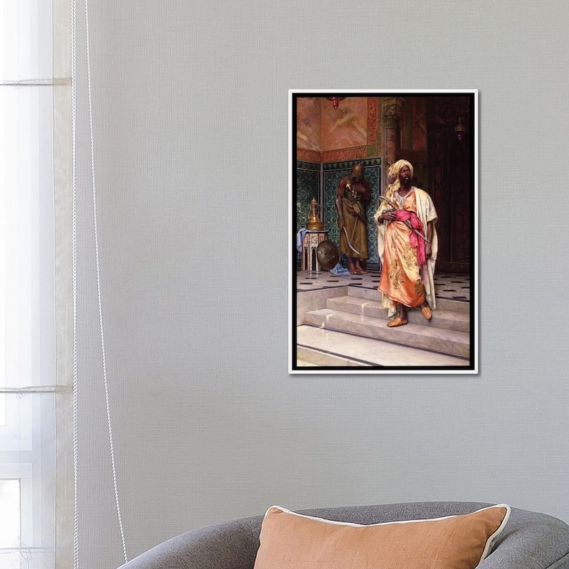 iCanvas "The Answer, 1883" by Ludwig Deutsch Framed Canvas Print