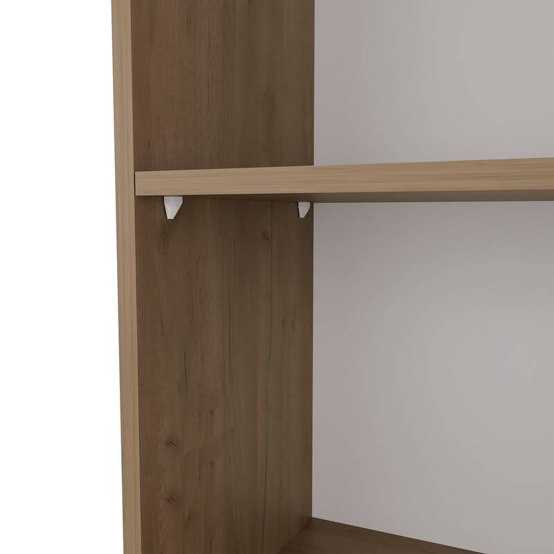 Sutton Slim Bookcase with Open Storage and 5 Shelves