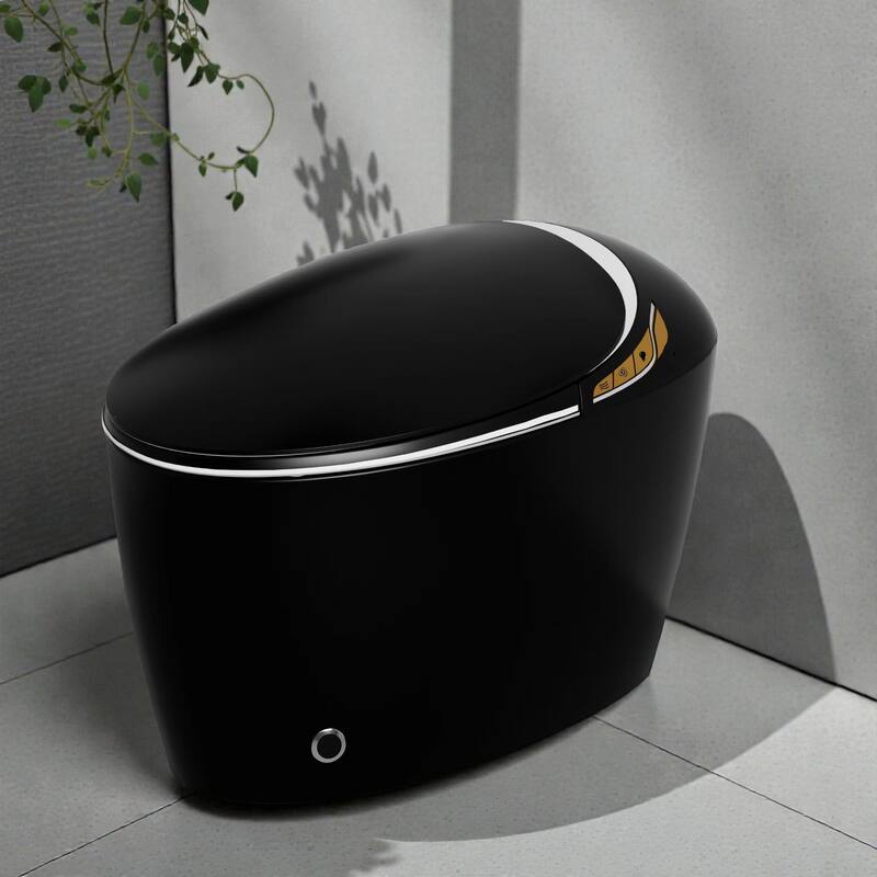 Smart Toilet with Built In Bidet. Auto Open Close Seat. Foot Sensor Flush. Heated Seat. Warm Water Dryer