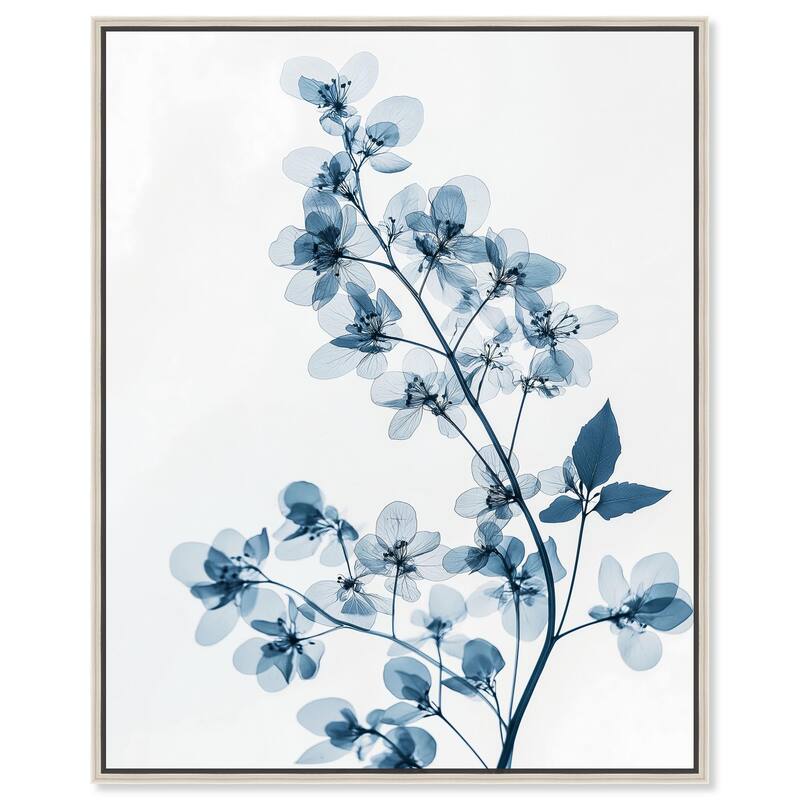 Lucent Bloom II Canvas by Art Remedy - Silver - 16" x 20"