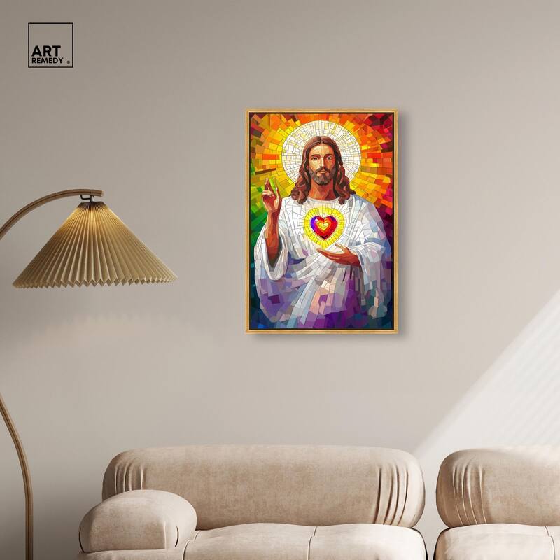 Blocks of Benediction I Canvas by Art Remedy