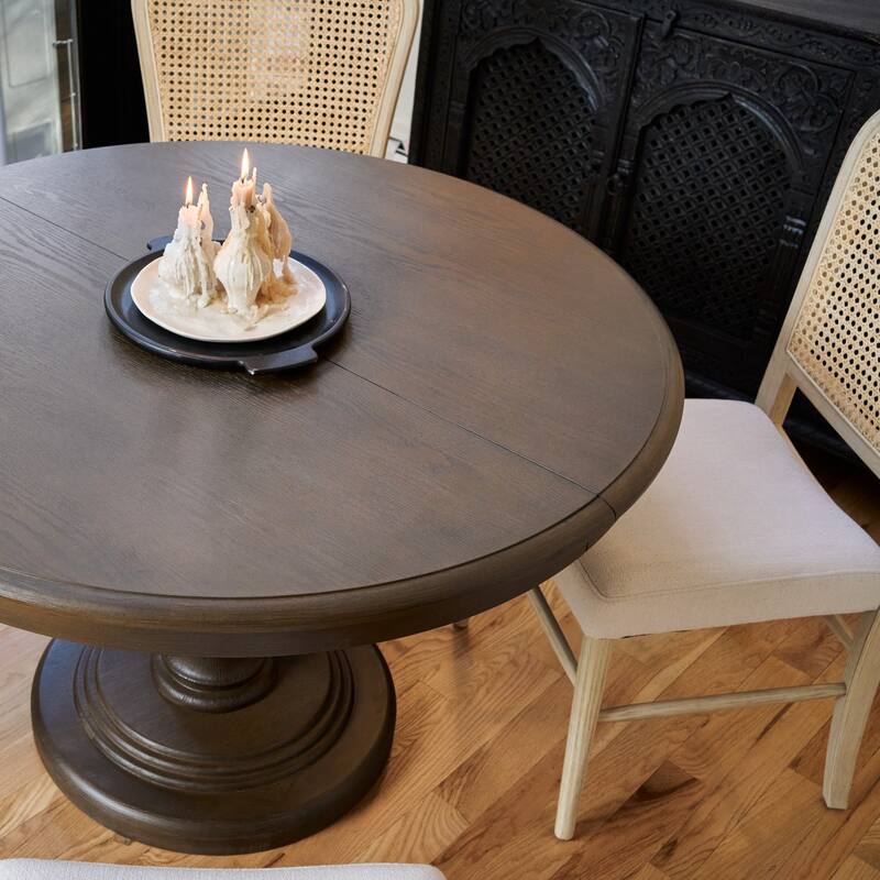 Maven Lane Zola Wooden Dining Table in Brown Finish - N/A