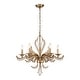 preview thumbnail 6 of 5, Rennnsan 6-Light Modern Glam Sputnik Antique Candle Drum Crystal Chandelier