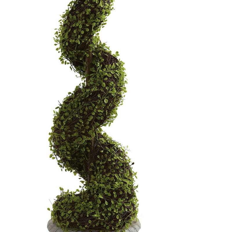 Spiral Topiary Tree with Urn - 5ft Artificial Greenery for Home Office Decor - 5ft.