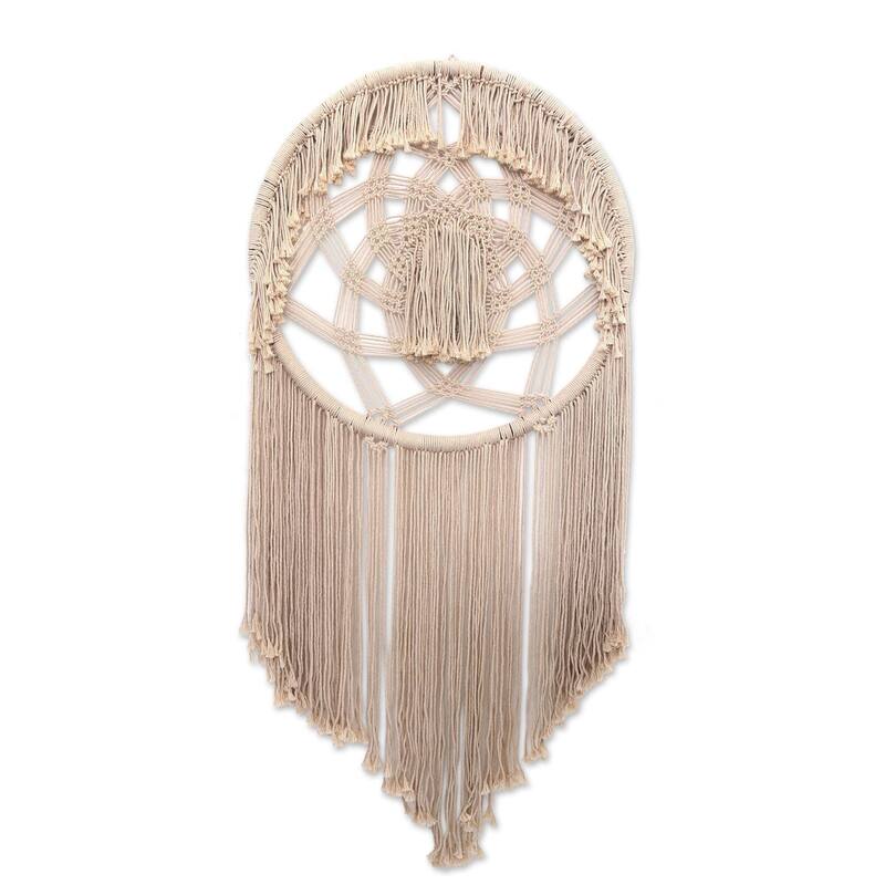 Handmade Dream Knot wall hanging (Indonesia)