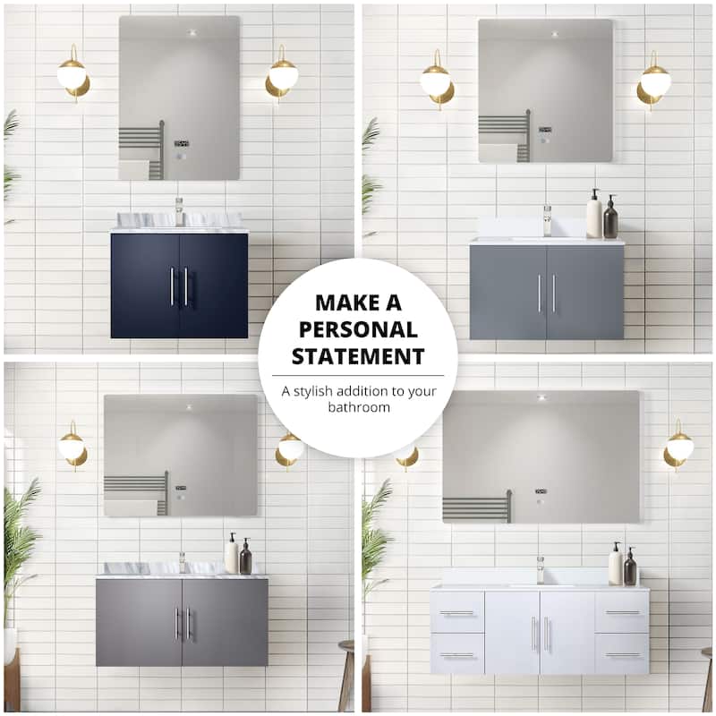 Geneva Bath Vanity Quartz Top, Sink and Faucet