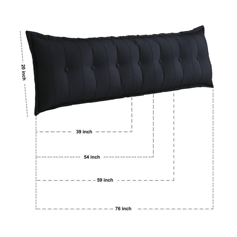WOWMAX Large Body Pillow Back Rest Reading Pillow Lumbar Support Pillow