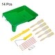 preview thumbnail 4 of 6, 14pcs Paint Roller Kit, 1.5" Chemical Fiber Paint Brushes, for Walls Ceilings - Multicolor - 1.5 Inch
