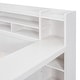 preview thumbnail 35 of 34, Full Size Wooden Daybed with Study Desk, Storage Shelves, and Two Drawers