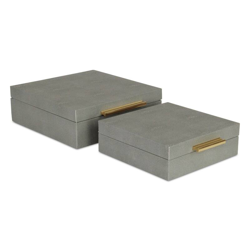 Lusan Black Vinyl Decorative Box Set