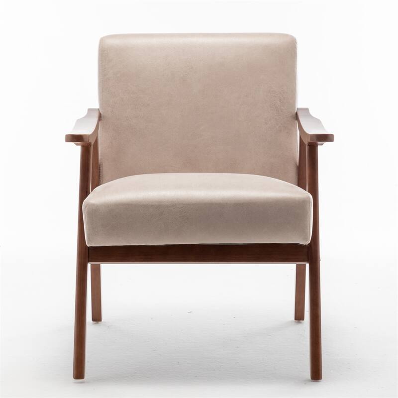 Mid-Century Modern Chair,Solid Wood Frame, Accent Chair
