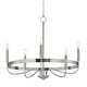 preview thumbnail 1 of 8, Maxim 14495 Frankie 5 Light 26" Wide Taper Candle Style Chandelier Satin Nickel