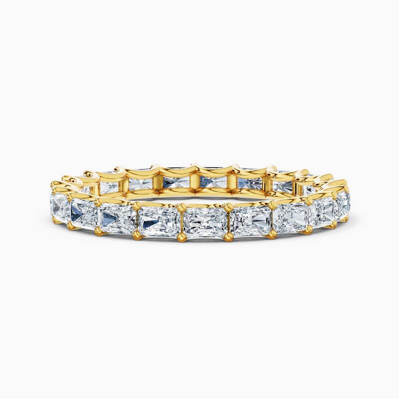 Auriya 14k Gold Radiant East-West Lab Grown Diamond Eternity Band 2.10 - 8.25 ct. tw. (F-G, VS) - 2.10 ct. wt. - 5 - Yellow