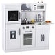 preview thumbnail 2 of 16, Wooden Play Kitchen, Kids Kitchen Playset with Microwave