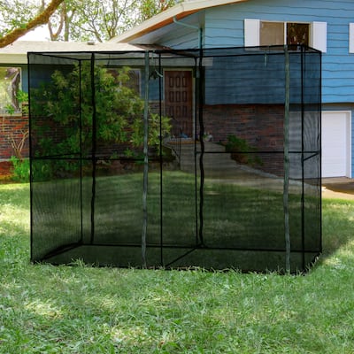 Outsunny 94.5" x 47.25" x 72.75" Walk-in Greenhouse with High-Quality HDPE Cover & 2 Zippered Doors for Plants/Herbs