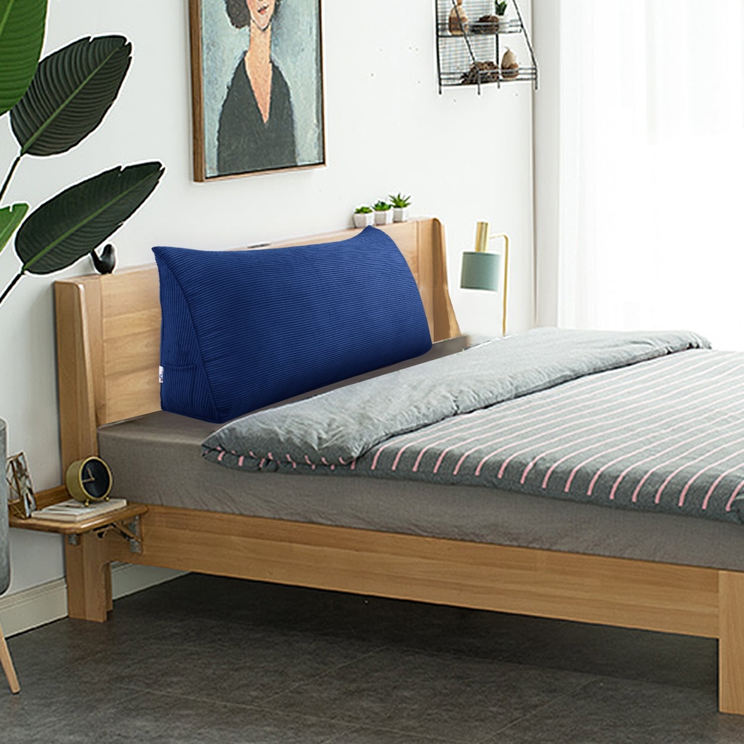 Bed Rest Wedge Pillow Headboard for Reading TV Watching Daybed Pillow