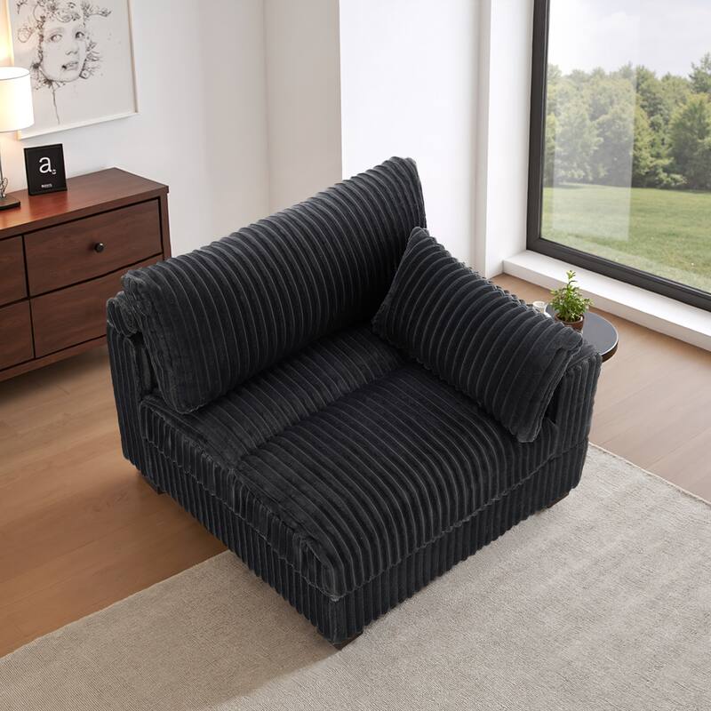 Cotton Flannel corner Sofa Armless Modular Sectional Sofa Seamless Combination