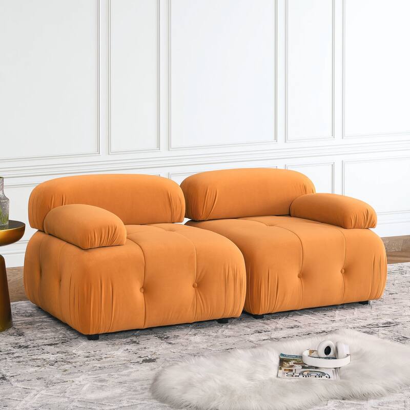 Modular Sectional Sofa L Shaped Couch with Reversible Ottoman