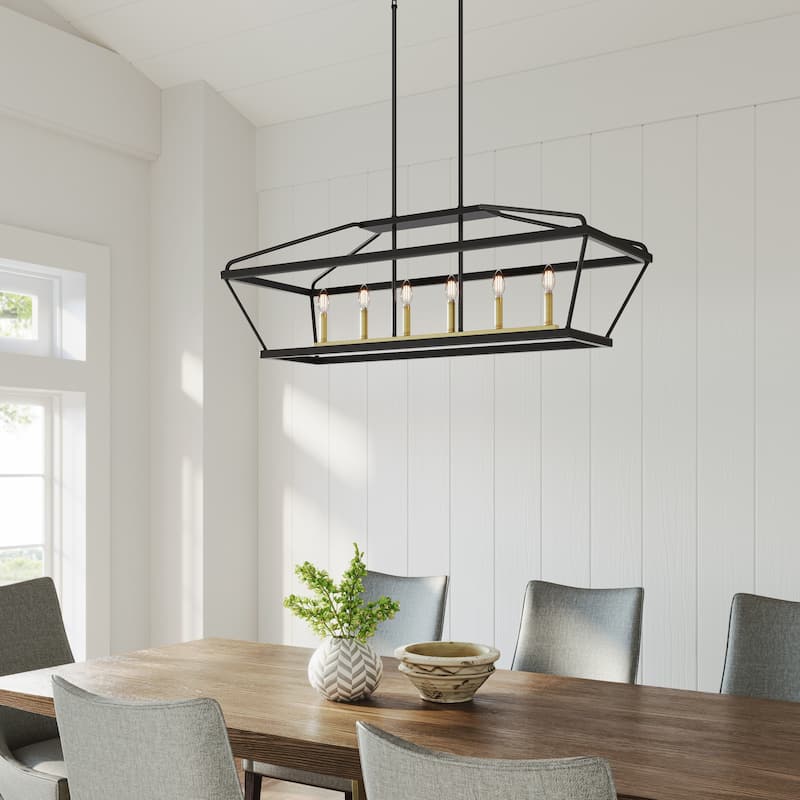 Millennium Lighting 13406 Surrey 6 Light 42" Wide Taper Candle Linear
