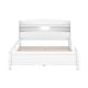 preview thumbnail 9 of 10, Full Size Kid Platform Bed,Solid Wood Frame With Built-in LED Light,White