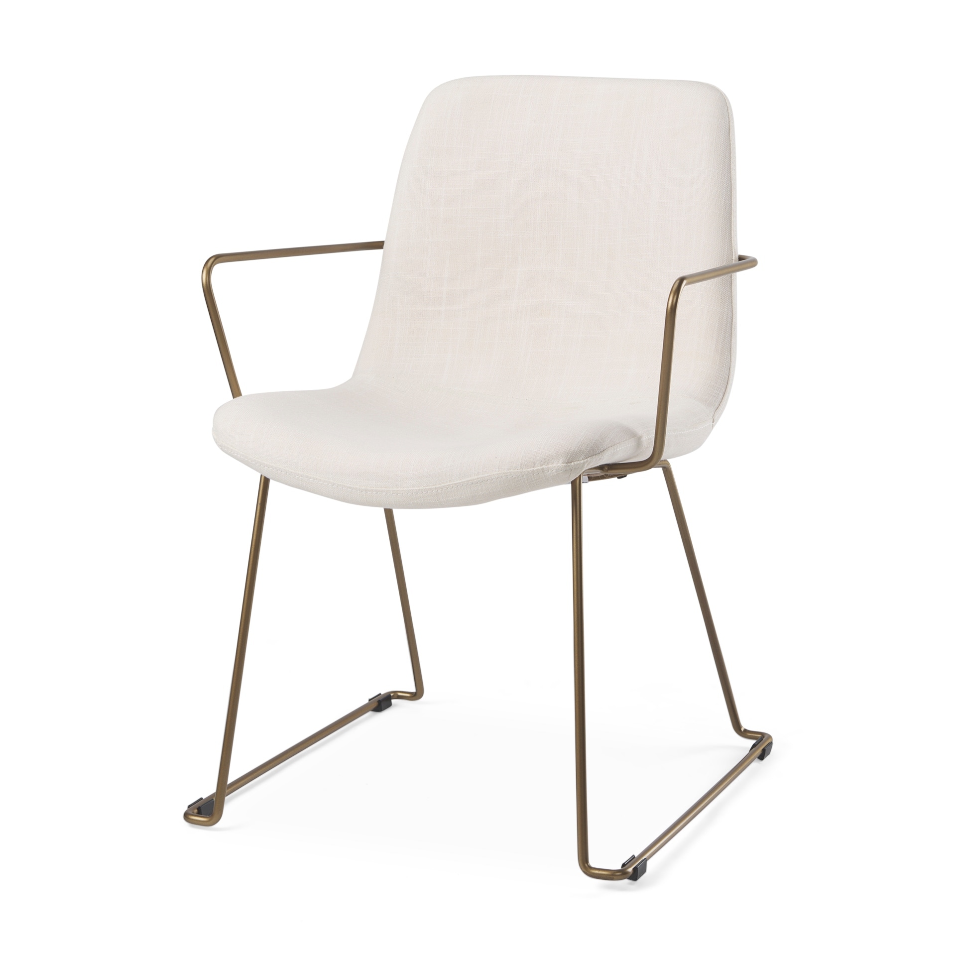 Cream Fabric Wrap With Gold Metal Frame Dining Chair Cream Fabric Wrap With Gold Metal Frame Dining Chair