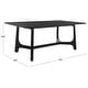 preview thumbnail 21 of 31, SAFAVIEH Couture Adelee Wood Rectangle Dining Table - 76 IN W x 40 IN D x 30 IN H