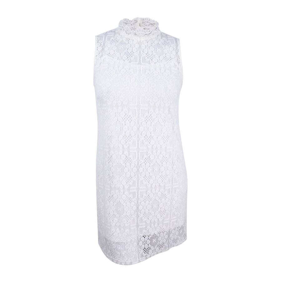 Ronni Nicole Women's Lace Mock-Neck Sheath Dress