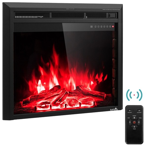 Shop Costway 30 750w 1500w Fireplace Electric Embedded Insert