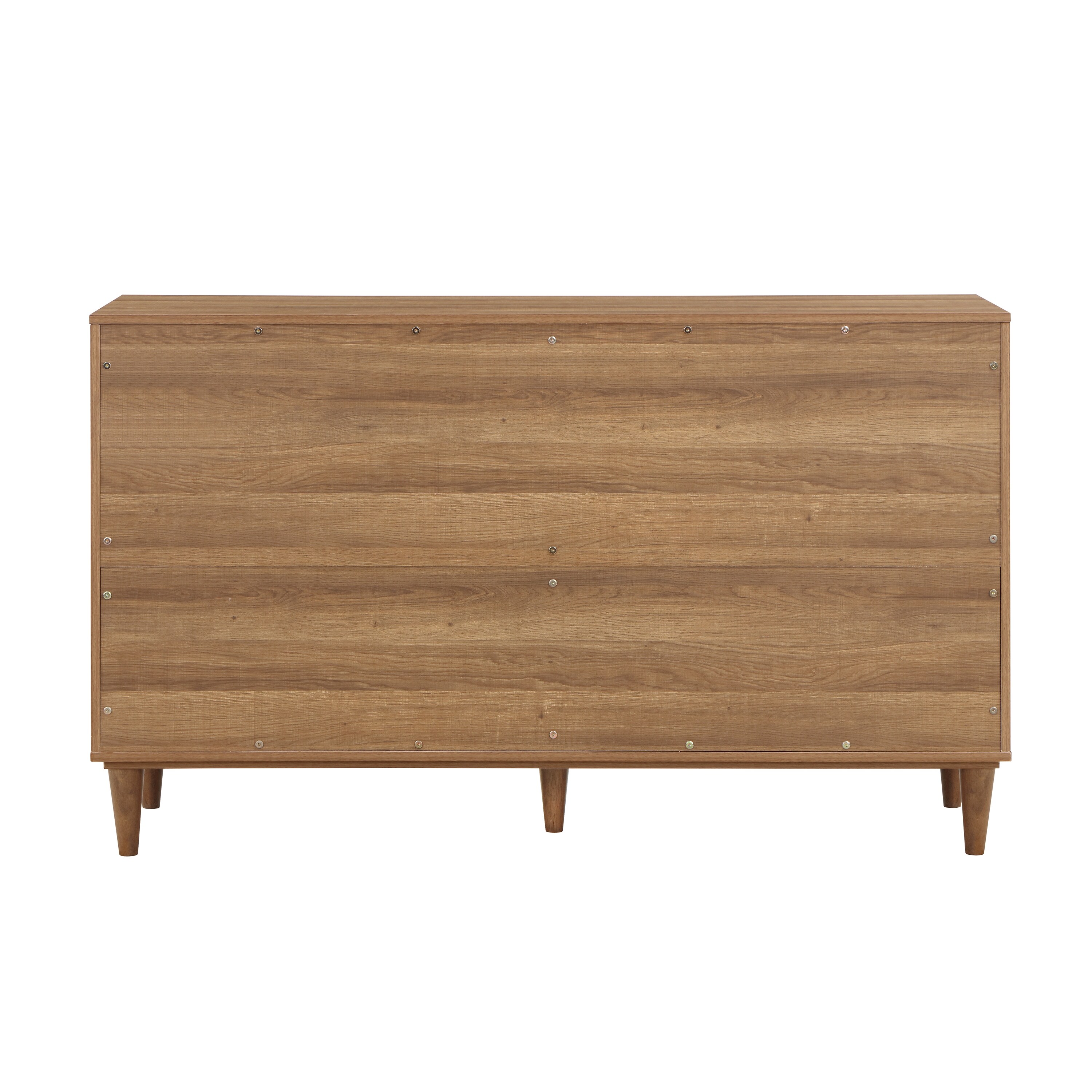 Furniture of America Quinset Mid-Century Modern Oak 6-Drawer